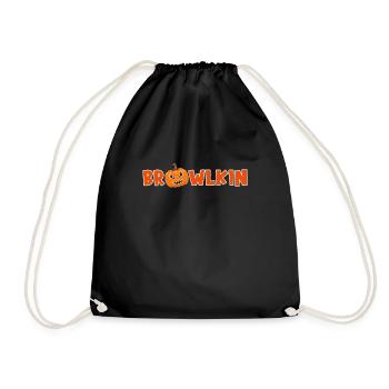 Brawl Halloween Pumpkin Kürbis Zocker Gamer Gaming - Turnbeutel - Schwarz - Vorne