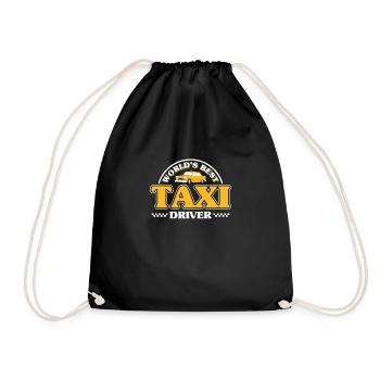 Taxifahrer - Turnbeutel - Schwarz - Vorne
