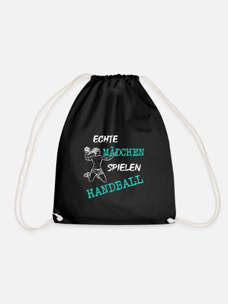 Handball Mädchen Frau - Turnbeutel - Schwarz