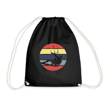 kite surf - Sac de sport léger - noir - Devant