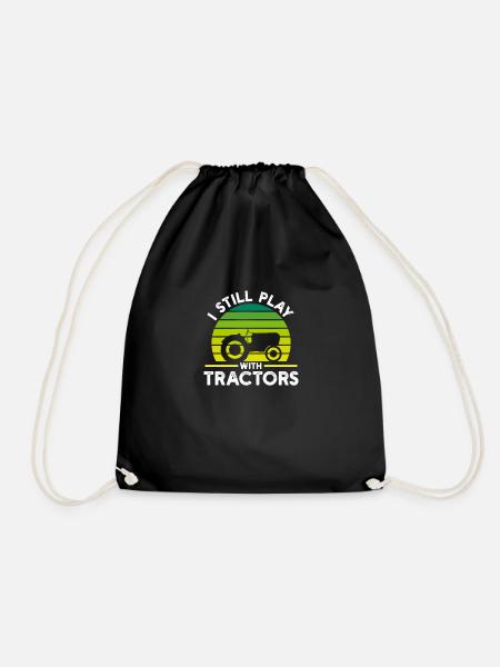Traktor - Turnbeutel - Schwarz