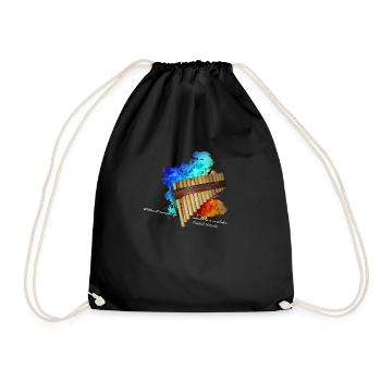 flûte de pan - Sac de sport léger - noir - Devant