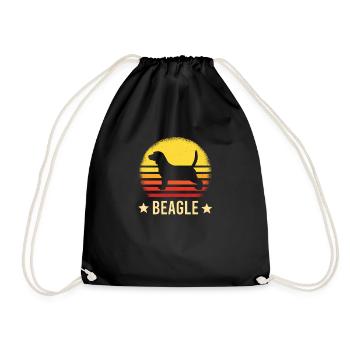 beagle - Sac de sport léger - noir - Devant