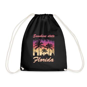 Florida - Drawstring Bag - black - Front