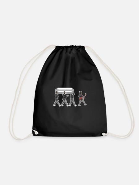 Coffin Pallbearers Dance Meme - Drawstring Bag - black
