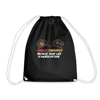 Speech therapist Speech therapist - Drawstring Bag - black - Front