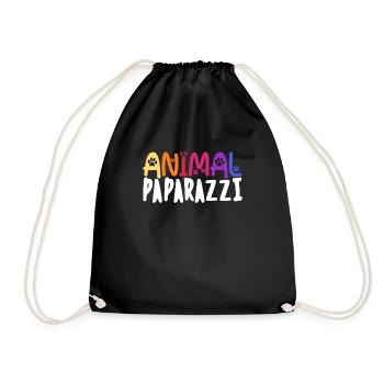 Wildlife photographer photographer photography - Drawstring Bag - black - Front