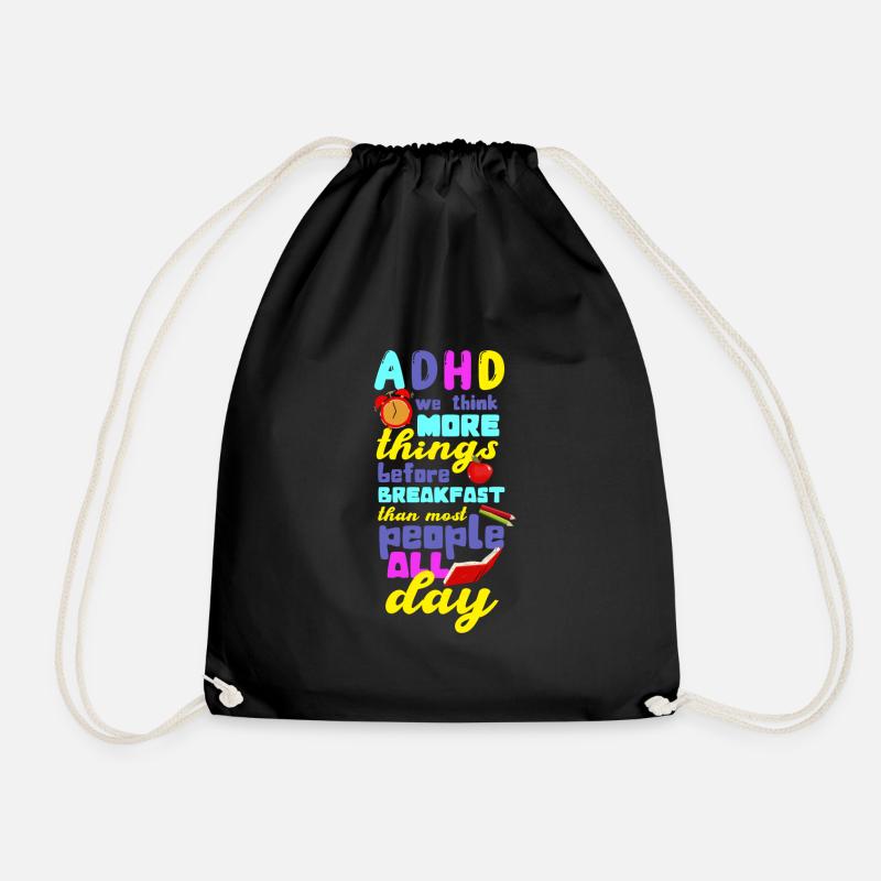 TDAH - Sac de sport léger - noir