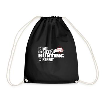 Eat Sleep Boar Hunt Répéter Hunter - Sac de sport léger - noir - Devant