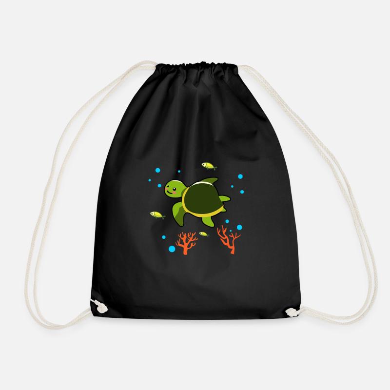 Tortues Plongée - Sac de sport léger - noir