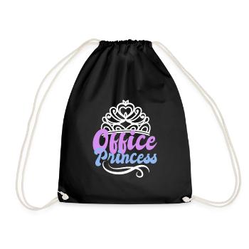 Bureau de cadeau de secrétaire employé de bureau - Sac de sport léger - noir - Devant