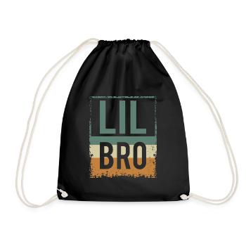 Lil Bro - Petit frère cadet - frère ou sœur - Sac de sport léger - noir - Devant