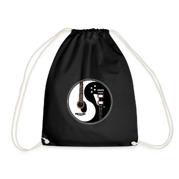 Ying Yang guitare e-guitare guitaristes & musiciens - Sac de sport léger - noir - Devant