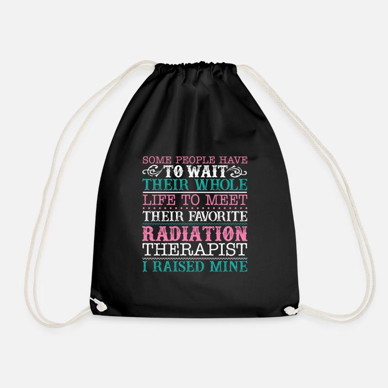 Stolze Strahlung Therapeut Eltern Shirts - Turnbeutel - Schwarz