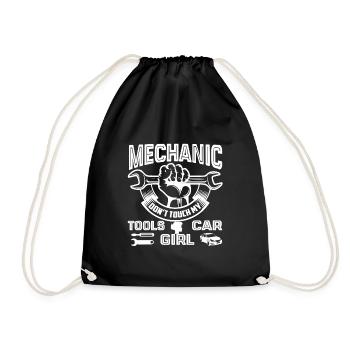 AutoMechaniker AutoMechaniker nicht berühren meine Werkzeuge - Turnbeutel - Schwarz - Vorne