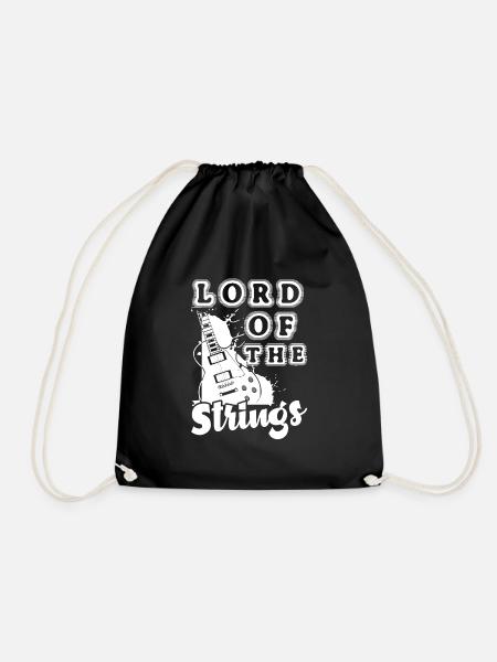 Lord of the Strings Electric Guitar - Drawstring Bag - black