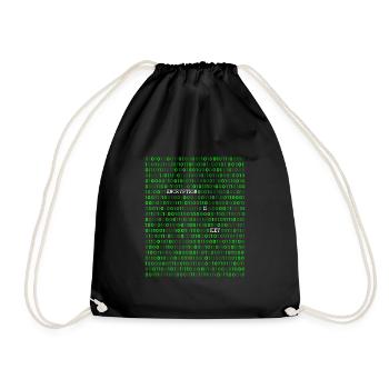 Informatiker Nerd Geschenk Programming Geek - Turnbeutel - Schwarz - Vorne