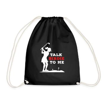 Talk birdie to me - Sac de sport léger - noir - Devant