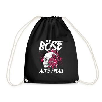 BÖSE ALTE FRAU - Turnbeutel - Schwarz - Vorne