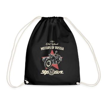 Therapie Ural Beiwagen Motorradgespann Motorrad - Turnbeutel - Schwarz - Vorne