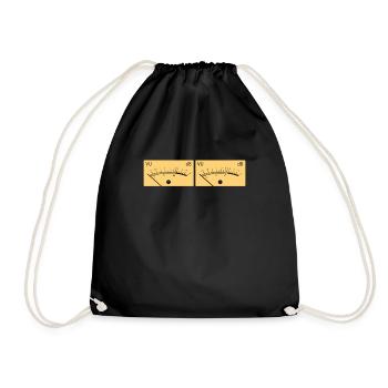 View VU Meter Volume - Drawstring Bag - black - Front