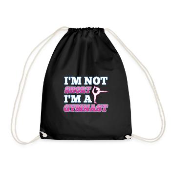 Je ne suis pas court je suis un gymnaste - Sac de sport léger - noir - Devant