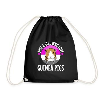 Juste une fille qui aime les cochons d’Inde - Sac de sport léger - noir - Devant