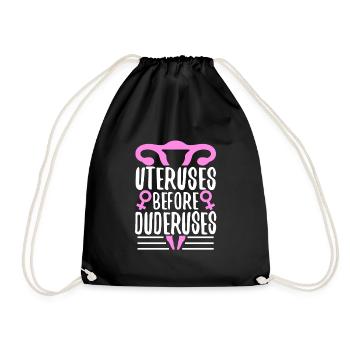 Utérus avant duderuses - Sac de sport léger - noir - Devant