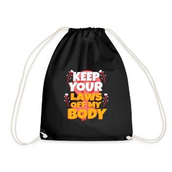 Gardez vos lois hors de mon corps - Sac de sport léger - noir - Devant