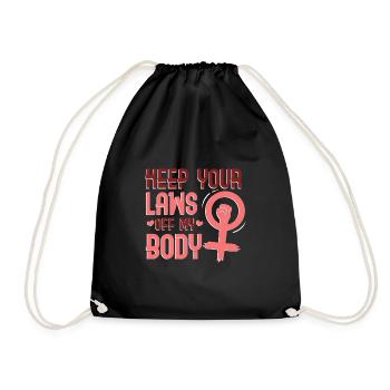 Gardez vos lois hors de mon corps - Sac de sport léger - noir - Devant