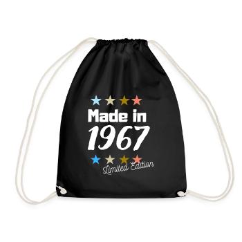 Fabriqué en 1967 Édition Limitée Vintage Anniversaire - Sac de sport léger - noir - Devant
