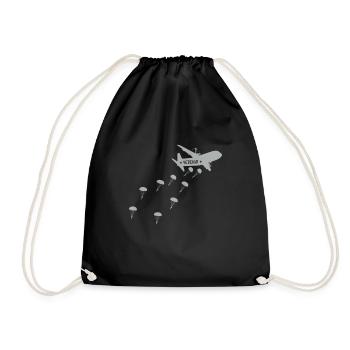 Saut d’avion vétéran parachutiste - Sac de sport léger - noir - Devant