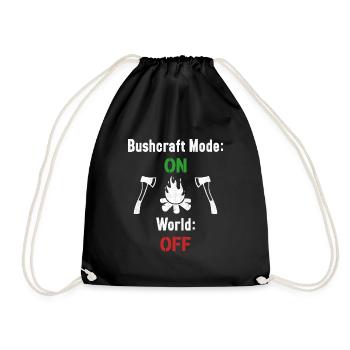 Bushcraft Fashion / Bushcraft - Drawstring Bag - black - Front