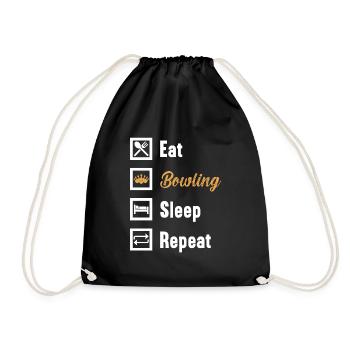 Manger Bowling Sleep Repeat / Bowling - Sac de sport léger - noir - Devant