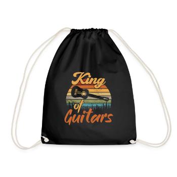 Roi des Guitares / Guitare - Sac de sport léger - noir - Devant