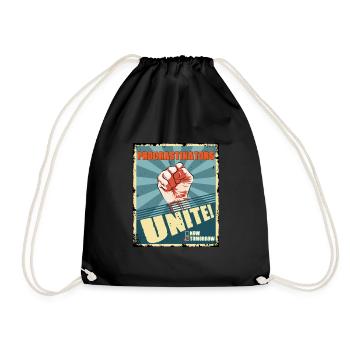Procrastinators Unite Tomorrow Procrastination - Drawstring Bag - black - Front