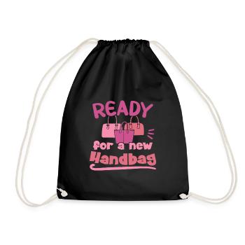 Ready for a new Handbag / Handbag Shopping - Drawstring Bag - black - Front