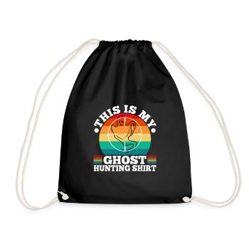 This is my ghost hunting shirt - Turnbeutel - Schwarz - Vorne