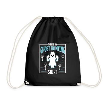 This is my ghost hunting shirt - Turnbeutel - Schwarz - Vorne