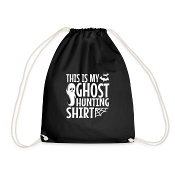 This is my ghost hunting shirt - Turnbeutel - Schwarz - Vorne