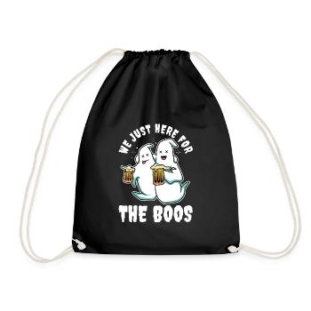 I'm Just Here For The Boos - Drawstring Bag - black - Front