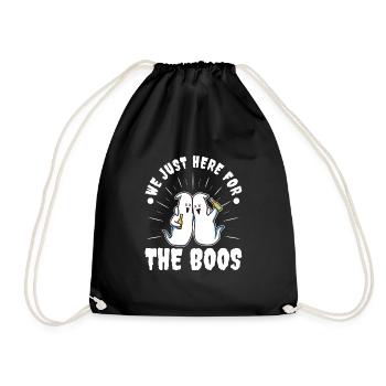 I'm Just Here For The Boos - Drawstring Bag - black - Front