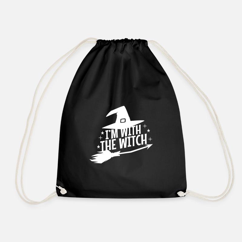 I'm With The Witch - Turnbeutel - Schwarz