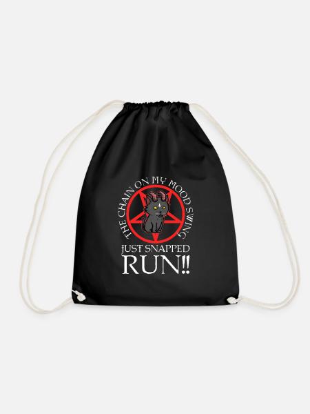 The chain on my mood swing just snapped run - Turnbeutel - Schwarz