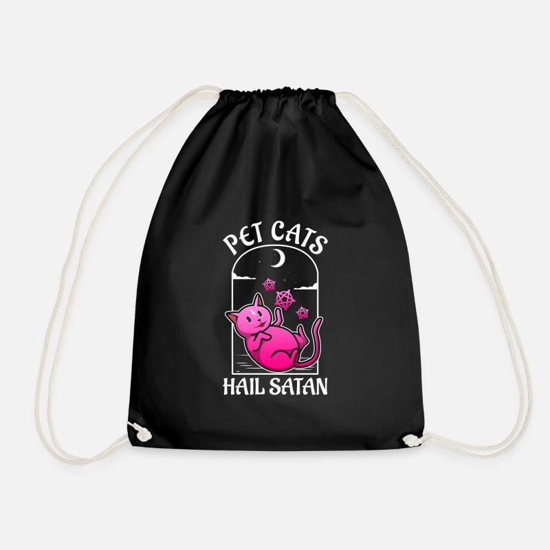 Pet Cats Hail Satan - Turnbeutel - Schwarz