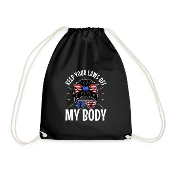 Gardez vos lois hors de mon corps - Sac de sport léger - noir - Devant