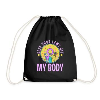 Gardez vos lois hors de mon corps - Sac de sport léger - noir - Devant