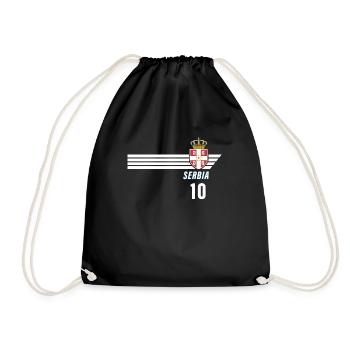Serbie Srbija Patriotism Football Fan Jersey - Sac de sport léger - noir - Devant