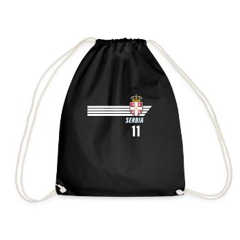 Serbie Srbija Patriotism Football Fan Jersey - Sac de sport léger - noir - Devant