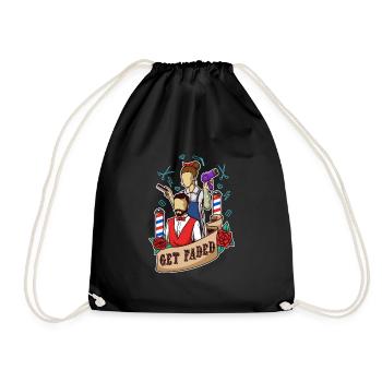 Get Faded Baber - Drawstring Bag - black - Front